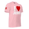 thumbnail image 3 of I LOVE JESUS Unisex t-shirt (Pink, S), 3 of 4