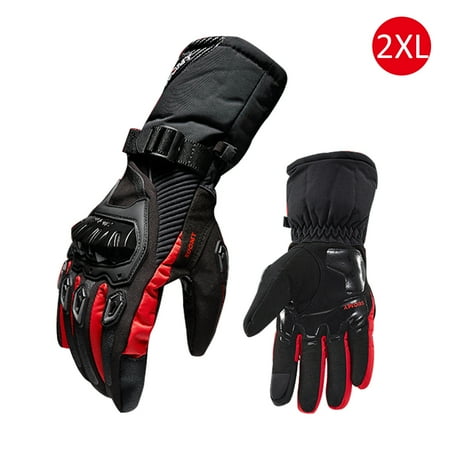 Motorcycle Winter Riding Gloves - Winter Motorcycle Gloves Waterproof And Warm Four Seasons Riding Motorcycle Rider Anti-Fall Cross-Country Gloves