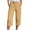 AB-Yellow, variant on QATAINLAV Ofertas Relampago de Hoy Linen Capri Pants for Women 2025 Summer Casual Drawstring Cropped Beach Pants Loose Fit Wide Leg Capris with Pockets Dark Blue M