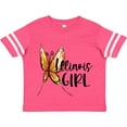 thumbnail image 3 of Inktastic Illinois Girl- Butterfly Girls Toddler T-Shirt, 3 of 5