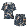 thumbnail image 4 of Picia Retro Forest Animals Pajamas Sets for Women Soft Short-Sleeved Pjs with Lounge Shorts Two Piece Sleepwear-X-Large, 4 of 9