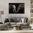 thumbnail image 2 of Pachyderm Elephant Pair Canvas Wall Art, design by Decent Exposures, 2 of 8