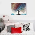 thumbnail image 2 of ONETECH Night Lights Tree Canvas Wall Decor for Living Room, Bedroom, Bathroom, Kitchen, Office, Bar, Dining & Guest Room - Ready to Hang 16\x12\, 2 of 4