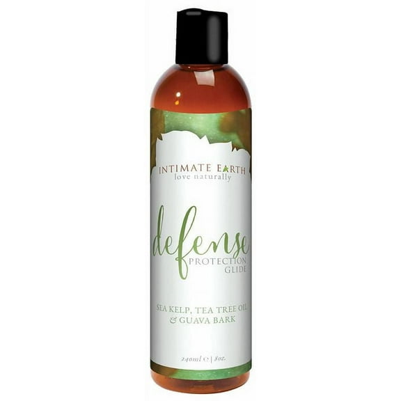 Intimate Earth Defense Protection Glide, Water Based Personal Lubricant, 8 oz Liquid