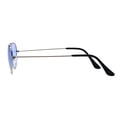 thumbnail image 3 of Girls Kids Size Metal Rim Heart Shape Valentine Sunglasses Silver Blue, 3 of 3