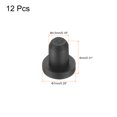 thumbnail image 2 of Uxcell High Temp Silicone Plug Mount Dia 4.5mm/0.18 inch t Shaped Rubber Stopper Hole Plugs for Powder Coating Plating Waterproof Plugs Sealing Plugs Black Pack of 12, 2 of 7