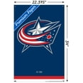 thumbnail image 3 of NHL Columbus Blue Jackets - Logo 21 Wall Poster with Pushpins, 22.375" x 34", 3 of 6