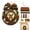 #02-Deer(3.94"), variant on KRONDO Christmas Patchwork Ornament DIY Kit, 5.9" Fabric Craft Set for Holiday Tree, Mantel & Gift Display