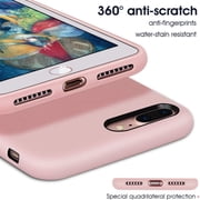 Entronix Silicone Case Compatible with iPhone 7 Plus / iPhone 8 Plus, Protective Cover, Light Pink