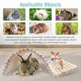 thumbnail image 4 of Chinchilla Wooden Suspension Bridge Platform Toy, Small Animal Climbing Toys for Guinea-Pigs Sugar Glider Squirrel and Other Small Animals (Birch 20*35cm), 4 of 5