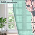 thumbnail image 4 of Yayeee Window Curtains Light Filtering 63"x42" Grommet Panel Pair Home Living Room Decor, Big Pink Cheetah, 4 of 7