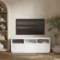 thumbnail image 2 of Origins by Alpine Blanca Rectangular Wood TV Console - White, 2 of 7