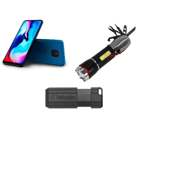 Motorola Moto E7 Plus 64gb Dual Sim 4gb Ram 48mpx azul + MEMORIA FLASH DE 16GB + Lampara Multiherramientas Táctica Comando DE REGALO Motorola MOTOROLA E7-BLUE + KIT 2