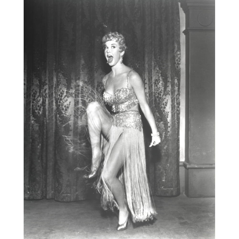 Doris Day Dancing In Classic With One Leg Raise Photo Print 8 X 10