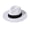 White, variant on bestolf Panama Hat Women Men Wide Brim Straw Beach Hat Ribbon Decor Elastic Fit Summer Sun Hat Vacation Accessory (White )
