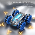 thumbnail image 4 of Reloj Control remoto RC Stunt Car Juguetes de doble cara con 3 baterías (Azul) Likrtyny Para estrenar, 4 of 9