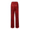 thumbnail image 4 of CHICVOMEY Pajama Pants for Women with Drawstring Plaid Loose Fit Lounge Sleep Bottom Wide Leg Pj Pants for Women, 4 of 6