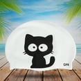 thumbnail image 4 of Sonew Swimming Cap, Swimming Cap for Children,2pcs Unisex Cartoon Pattern Silicone Swimming Cap for Children, 4 of 6