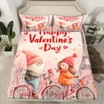 thumbnail image 2 of Feelyou Couple Gnome Twin Sheet Sets, Happy Valentine's Day Bedding, 3 Pieces, 2 of 7