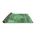thumbnail image 2 of Ahgly Company Indoor Rectangle Abstract Turquoise Blue Modern Area Rugs, 8' x 10', 2 of 4