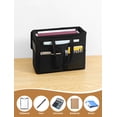 thumbnail image 4 of Qozary 2 Pack File Folder Organizer Box-Hanging File Tote Bag With Lids, Collapsible Portable Filing Organizer Box With Handle, Document Storage Bag, 4 of 7