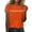 Orange, variant on Letter Graphic T Shirts for Women Freedom Short Sleeve Tee Tops Black XL