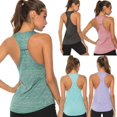 thumbnail image 4 of Womens Sports Gym Racer Back Running Vest Fitness Jogging Yoga Tank Top S-XL, 4 of 5
