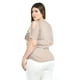 thumbnail image 3 of Blusa casual con detalle en hombro Roman Fashion /Tallas Extras, 8047 (Cafe) cafe 38, 3 of 5