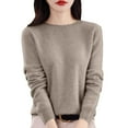 thumbnail image 1 of 2025 Femmes Pur Chandails Thermiques à Manches Longues pour Femmes Temps Froid Col Roulé Doux Chaud Chandail Grande Taille Chandails Thermiques pour Femmes Temps Froid Tricot Automne Hiver, 1 of 4
