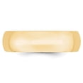 thumbnail image 3 of Primal Gold 14 Karat Yellow Gold 6mm Lightweight Comfort Fit Band Size 6.5, 3 of 6
