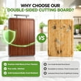 thumbnail image 5 of Pinbebor Titanium Cutting Board, Double-Sided Ebony Wood Cutting Board for Kitchen,Gift for Home Cooks Housewarming, 5 of 9