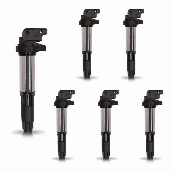 ISA Pack of 6 Ignition Coils For BMW 120I 320I 325CI 325XI 325I 330I 330XI 530I 545I 550I 645CI 745I 745LI X5 Z4 760LI M3 Z3 Replacement for C1404 UF522 UF44 UF515