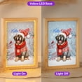 thumbnail image 2 of Hello Winter Mastiff Smiling in Red Scarf Hat Welcome Christmas Acrylic Plaque with Wood Photo Frame Box Mastiffs Dog Lover Gifts Idea Light Box - 00017, 2 of 5