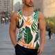 thumbnail image 5 of Camiseta sin mangas de cuello redondo para hombre, informal, a la moda, con estampado, cuello redondo, sin mangas, deportiva, blusa para hombre, 5 of 6