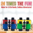 thumbnail image 6 of Playbees Kids Toy Binoculars with Neck Strap - 24 Pack - Premium Bird Watching & Safari Jungle Pretend Play Binocular Set - Safari Party Favors - Educational Learning Gifts for Children, 6 of 6