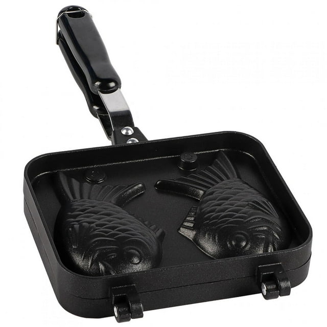 NIMOA Waffle Maker - Non-Stick Bakeware Waffle Cake Maker Pan with 2 Sided Fish Shape Aluminium Alloy Mold