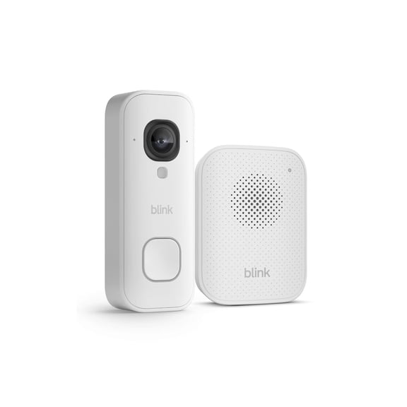Wired Doorbell 2K (newest model) and Chime — Head-to-Toe 2K video doorbell, continuous hardwired power, in-home chime, enhanced audio - (White)