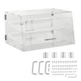 thumbnail image 7 of BENTISM 2-Tier Acrylic Bakery Display Case Countertop Donut Pastry Case Rear Door, 7 of 7
