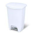 thumbnail image 1 of Open Box Glad Kitchen Trash Can w/Lid, Foot Pedal & Garbage Bag Rings, 13 Gal,, 1 of 6