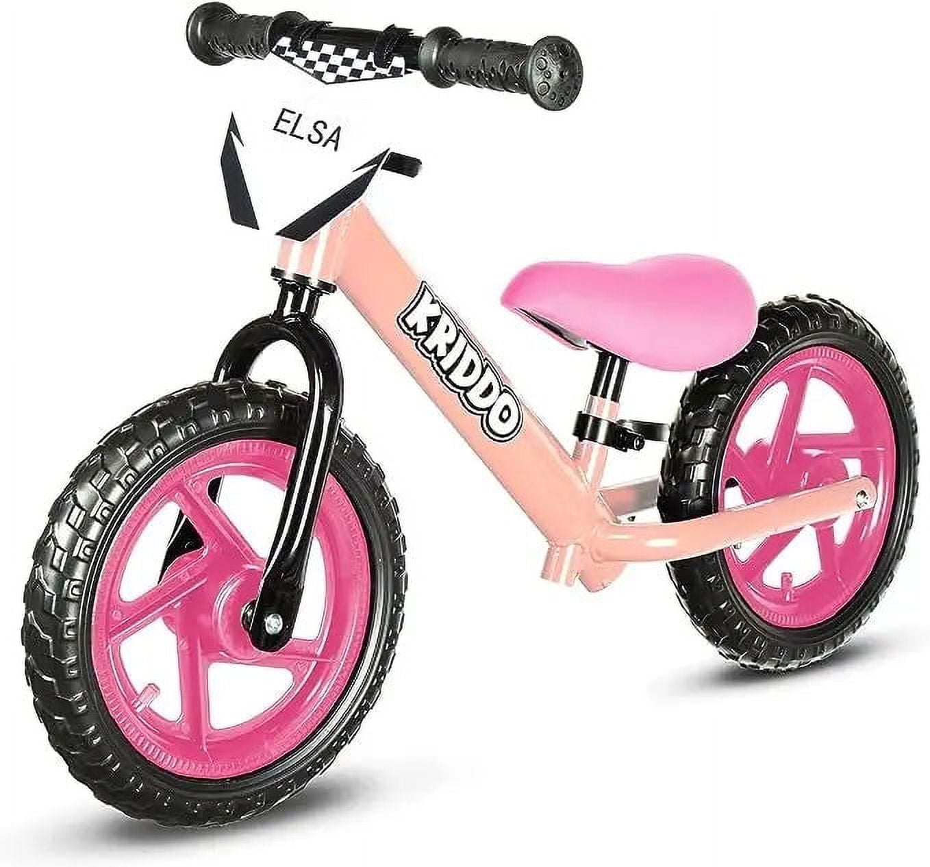 OLOEY Kids Toddler Balance Bike for 2 5 Year Old 12 Inch Push Bicycle with Customize Plate Steel Frame Walmart