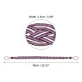 thumbnail image 2 of Uxcell 2Pack 58cm/23" Curtain Tiebacks Braided Drapery Holdback Holder, Purple/Silver, 2 of 6