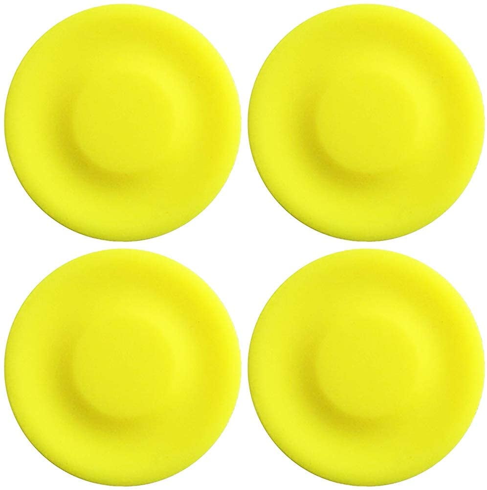 Yellow Mini Pocket Flexible Zip Chip Flying Discs Frisbee Silicone Spin Zipchip 
