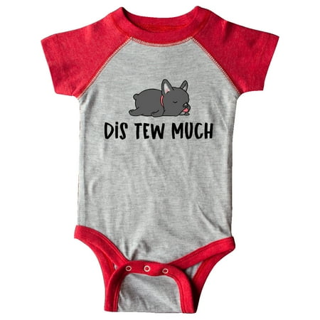 

Inktastic Napping Dis Tew Much Grey Frenchie Gift Baby Boy or Baby Girl Bodysuit