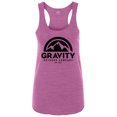 thumbnail image 1 of Tanque de racerback Gravity Outdoor Co. Huckleberry Negro 2XL Camiseta sin mangas, 1 of 1