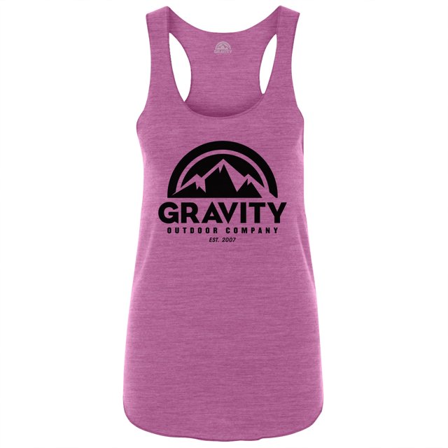 Tanque de racerback Gravity Outdoor Co. Huckleberry Negro 2XL Camiseta sin mangas