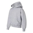 thumbnail image 3 of Unisex Youth Double Dry Action Fleece Pullover Hood, Light Steel - M, 3 of 4