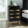 thumbnail image 7 of Saltoro Sherpi Wooden Side Table with Metal Base and Four Drawers, Black and Gold, 7 of 7