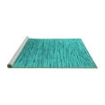 thumbnail image 2 of Ahgly Company Machine Washable Indoor Rectangle Oriental Turquoise Blue Industrial Area Rugs, 3' x 5', 2 of 4