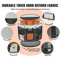 thumbnail image 5 of Foldable Pet Playpen for Dogs & Cats - 36 Inch Portable Dog Crate Kennel, Premium Waterproof 600D Oxford Cloth, Easy Setup, Removable Zipper, Great for Travel, Camping, Indoor & Outdoor (Octagon, M), 5 of 10