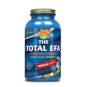 Nature's Life The Total EFA Maximum Potency Pure Fish Oil w/ Cold Pressed Flaxseed & Borage Oils | 1200 mg | Skin, Hair, Heart, Memory | 180ct